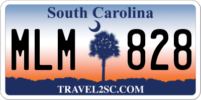 SC license plate MLM828