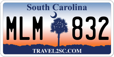 SC license plate MLM832