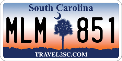 SC license plate MLM851