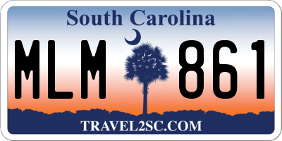 SC license plate MLM861