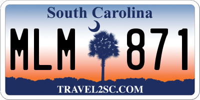 SC license plate MLM871