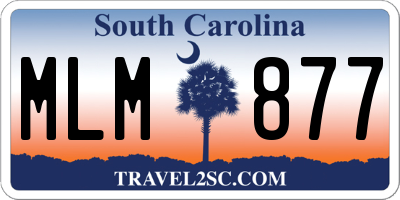 SC license plate MLM877