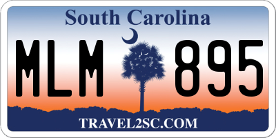 SC license plate MLM895