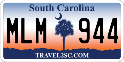 SC license plate MLM944