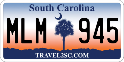 SC license plate MLM945