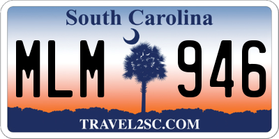 SC license plate MLM946