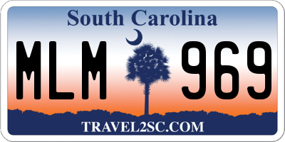 SC license plate MLM969