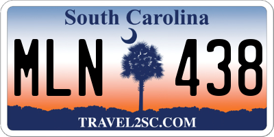 SC license plate MLN438