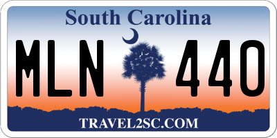 SC license plate MLN440