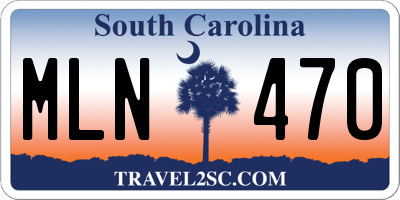 SC license plate MLN470