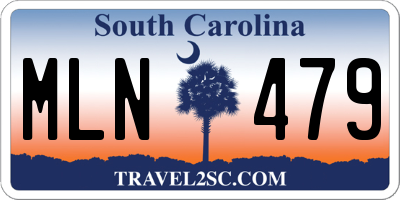 SC license plate MLN479