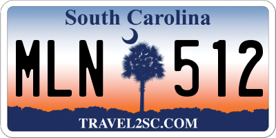 SC license plate MLN512