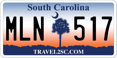 SC license plate MLN517