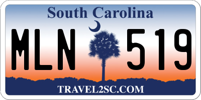 SC license plate MLN519