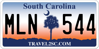SC license plate MLN544