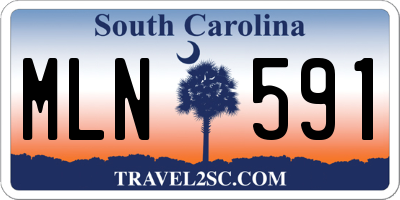 SC license plate MLN591