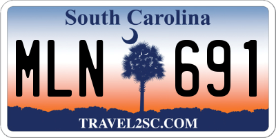 SC license plate MLN691