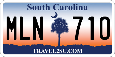 SC license plate MLN710