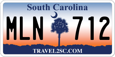 SC license plate MLN712