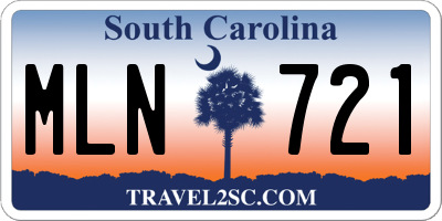 SC license plate MLN721