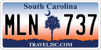 SC license plate MLN737