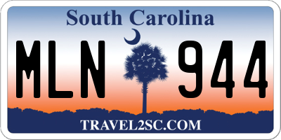 SC license plate MLN944