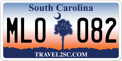 SC license plate MLO082