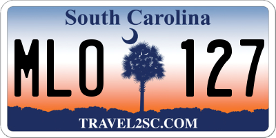 SC license plate MLO127