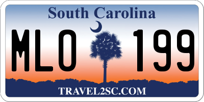 SC license plate MLO199