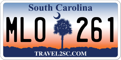SC license plate MLO261