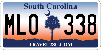 SC license plate MLO338