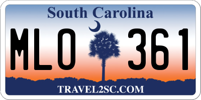 SC license plate MLO361