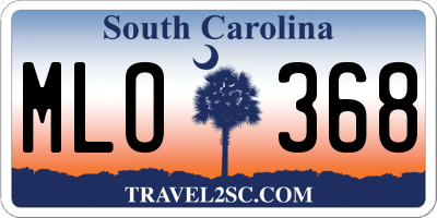 SC license plate MLO368