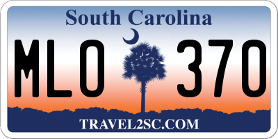 SC license plate MLO370