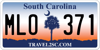 SC license plate MLO371