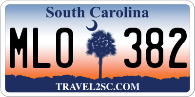 SC license plate MLO382
