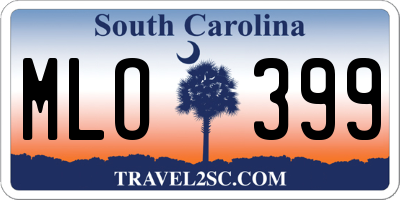 SC license plate MLO399