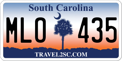 SC license plate MLO435