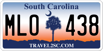 SC license plate MLO438