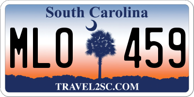 SC license plate MLO459