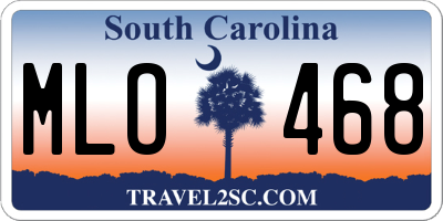 SC license plate MLO468