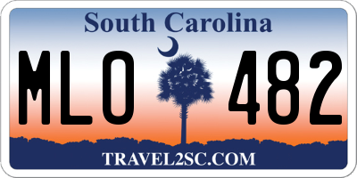 SC license plate MLO482