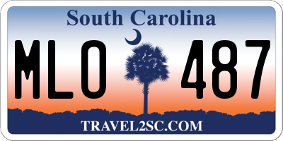 SC license plate MLO487