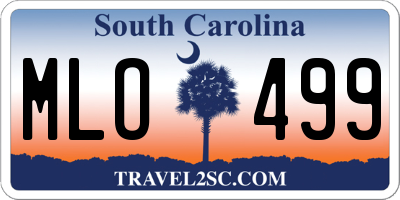 SC license plate MLO499