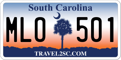 SC license plate MLO501
