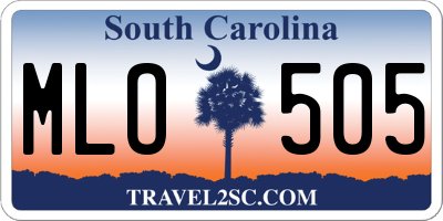 SC license plate MLO505