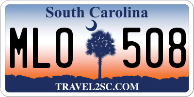 SC license plate MLO508