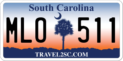 SC license plate MLO511