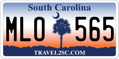 SC license plate MLO565