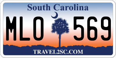 SC license plate MLO569